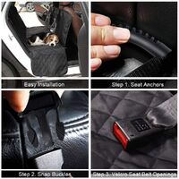 Waterproof Dog Seat Cover with View Mesh and Scratch Prevent Antislip for Trucks ,Cars and SUV thumbnail