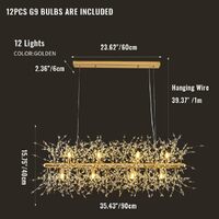 Modern Crystal Chandelier Firework, 12 Lights thumbnail