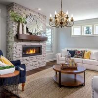 French Country Chandelier, 6 Lights, Rustic thumbnail