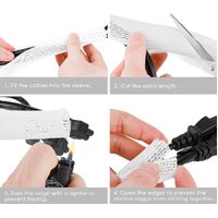 Cable Management Sleeve, White thumbnail