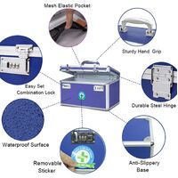 Locking Combination Medicine Box (Blue/Large) thumbnail
