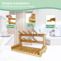 CARLA HOME Portable Bamboo Baby Bottle Drying Rack thumbnail