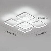 Modern LED Ceiling Light Remote Control (60 cm) thumbnail