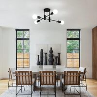 Mid Century Chandelier Modern, 4-Light thumbnail