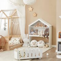 Kids Bookcase Shelf Storage Mobile Toy Chest thumbnail