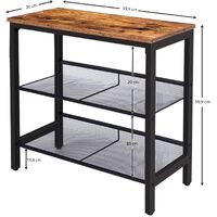 2-Tier Shoe Rack, Industrial Shoe Organizer Storage Bench thumbnail