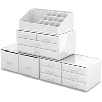 Makeup Cosmetic Organizer Storage with 12 Drawers Display Boxes (White) thumbnail