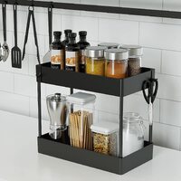 2 Tier Multi-Purpose Under Sink Organizer Shelf Storage Rack for Bathroom and Kitchen thumbnail