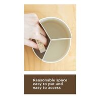360 degree rotating multi-functional pen holder with 3 separate layer for office desk organiser (Grey) thumbnail