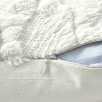 2 Pack Decorative Boho Throw Pillow Covers 45 x 45 cm (White) thumbnail