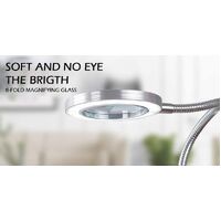 Lighting LED 8X Magnifying Lamp with Metal Clamp 360&deg; Flexible Gooseneck and USB Plug Design for Tattoo, Manicure and Reading thumbnail