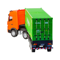 1:18 Scale 9-Channel Alloy Remote Control Container Truck with Lights & Sound for Indoor Play thumbnail