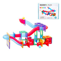 118 Pcs non-toxic STEM Educational, Durable Magnetic Tiles/Puzzle with Storage Bag thumbnail