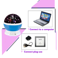 LED Night Star Galaxy Projector Light Rotating Starry Lamp Pink thumbnail