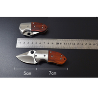 Small Mini Stainless Steel Folding Pocket Knife Keychain Blade Outdoor Survival Tactical Camping thumbnail