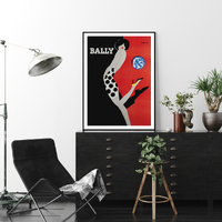 Wall Art 50cmx70cm Fashion Bally Black Frame Canvas thumbnail