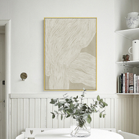 Wall Art 50cmx70cm Abstract Line 2 Sets Gold Frame Canvas thumbnail