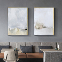 Wall Art 50cmx70cm Abstract golden white 3 Sets Gold Frame Canvas thumbnail