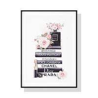 Wall Art 50cmx70cm Fashion Book Black Frame Canvas thumbnail
