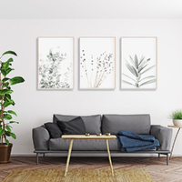 Wall Art 40cmx60cm Lavender Eucalyptus 3 Sets Wood Frame Canvas thumbnail