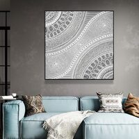 Wall Art 80cmx80cm Nayiri Bami Black Frame Canvas thumbnail