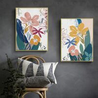 Wall Art 60cmx90cm Summer Smile 2 Sets Gold Frame Canvas thumbnail