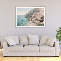 Wall Art 90cmx135cm Italy Amalfi Coast Wood Frame Canvas thumbnail