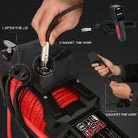 X-BULL Electric Winch 12V Synthetic Rope Wireless 14500LB Remote 4X4 4WD Boat thumbnail