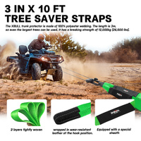 X-BULL 4WD Winch Recovery Kit 12Pcs Recovery Tracks Snatch Strap Soft Shackles Recovery Ring thumbnail