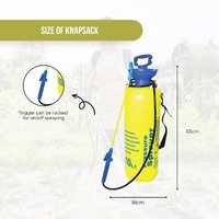 10L Pressure Sprayer - Knapsack Garden Pump For Liquids - Yard Weed Plants thumbnail