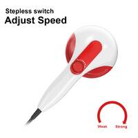 Handheld Vibration Massager Red - 4 Interchangeable Heads Adjustable Speed thumbnail
