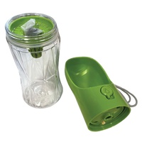 380ml Portable Pet Water Bottle with Filter - Travel Drinking Cup For Dogs Cats thumbnail