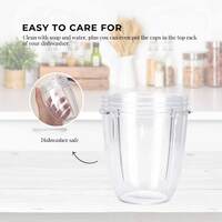 For Nutribullet Small Short Little 18 Oz Cup - For 600W + 900W Model Replacement thumbnail
