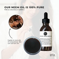 Orku 25ml Organic Neem Seed Oil - Debitterised Cold Pressed Azadirachtin Indica thumbnail
