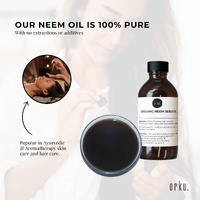 Orku 100ml Organic Neem Seed Oil  Debitterised Cold Pressed Azadirachtin Indica thumbnail