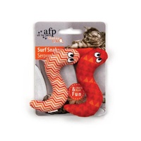 4x Pack Surf Snakes 9cm Catnip Cat Crinkle Toy Chase Kitten Teaser thumbnail