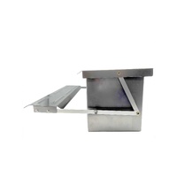 6.5L Automatic Chook Chicken Feeder Poultry Auto Treadle Galvanised Metal Coop thumbnail