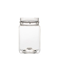 10x 250g Plastic Honey Jars + Lids - Square Clear Food Grade Packaging Containers thumbnail