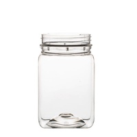 10x 500g Plastic Honey Jars + Lids - Square Clear Food Grade Packaging Containers thumbnail