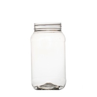 10x 1Kg Plastic Honey Jars + Lids - Round Clear Food Grade Packaging Containers thumbnail