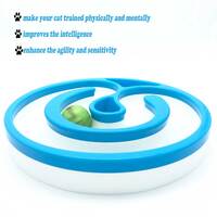 Interactive Cat Track Circle with LED  Sound Light Rolling Ball - Chase Play Toy thumbnail