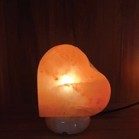 12V 12W Heart Himalayan Pink Salt Lamp Carved Rock Crystal Light Bulb On/Off Switch thumbnail