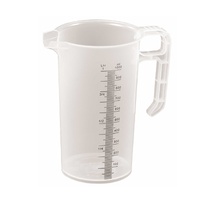 20x 1L Measuring Jug Heavy Duty Clear Plastic Propylene Food Grade BPA 5 Pro-Jug thumbnail