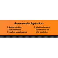 3M 74 Foam Fast Spray Adhesive 499ml Orange Fabric Fast Drying Instant Bond Glue thumbnail