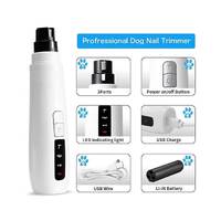 Pet Nail Grinder Dog Cat Electric Trimmer Turbo USB Rechargeable Claw Filer N9 thumbnail