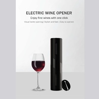Electric Wine Bottle Opener Tool Automatic - Cordless Corkscrew - Foil Cutter thumbnail
