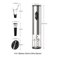 Electric Wine Bottle Opener Set - Automatic Corkscrew Pourer Pump Sealer Cutter thumbnail