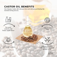 1L Organic Castor Oil - Hexane Free Cold Pressed Anti Oxidant Skin Hair Care thumbnail