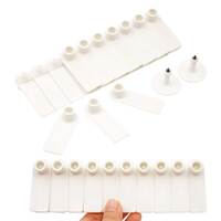 100x Cattle Ear Tags 5x2cm Set - Mini White Blank Pig Goat Livestock Label thumbnail