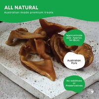 1Kg Dog Treat Pig Ear Strips Bucket - Dehydrated Australian Healthy Puppy Chew thumbnail